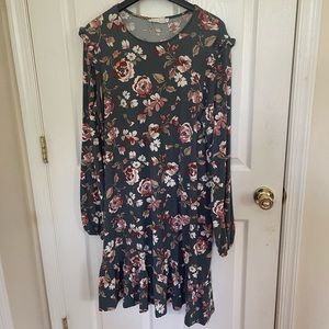 Floral ruffled dress